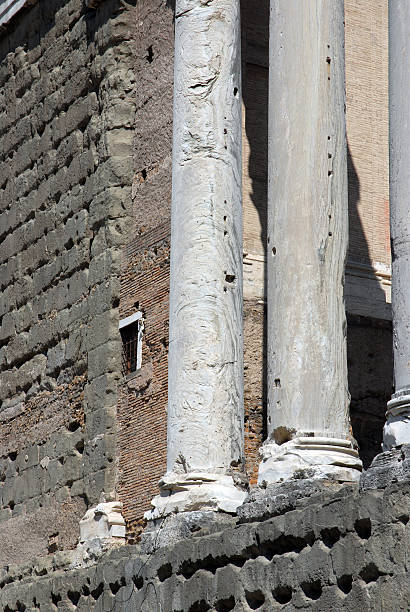 ローマの柱 ストックフォト