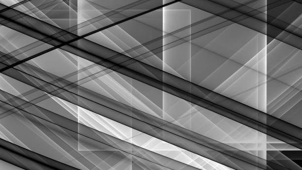 istock Abstract background Monochrome 8K light, dark, black, white, gray, ray, laser, fog, stripes, grid, square, gradient 1442972480