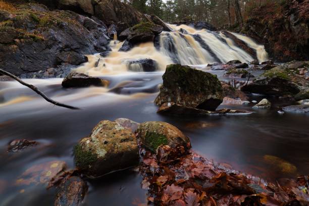 istock Water and rocks captured at Danska fall 1442975337