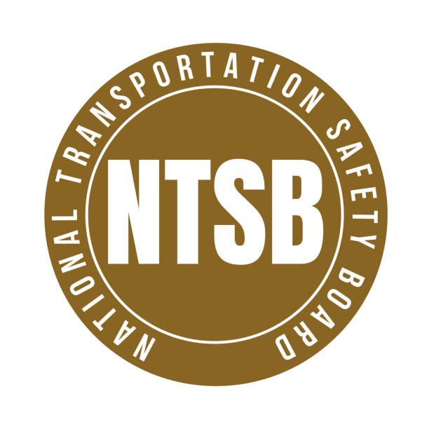 illustrazioni stock, clip art, cartoni animati e icone di tendenza di ntsb, icona del simbolo del national transportation safety board - investigative