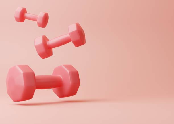 istock 3d gym pink banner with copy space 1442986969
