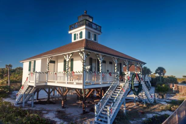 istock Boca Grande Lighthouse Dressed For The Holidays 1443002255