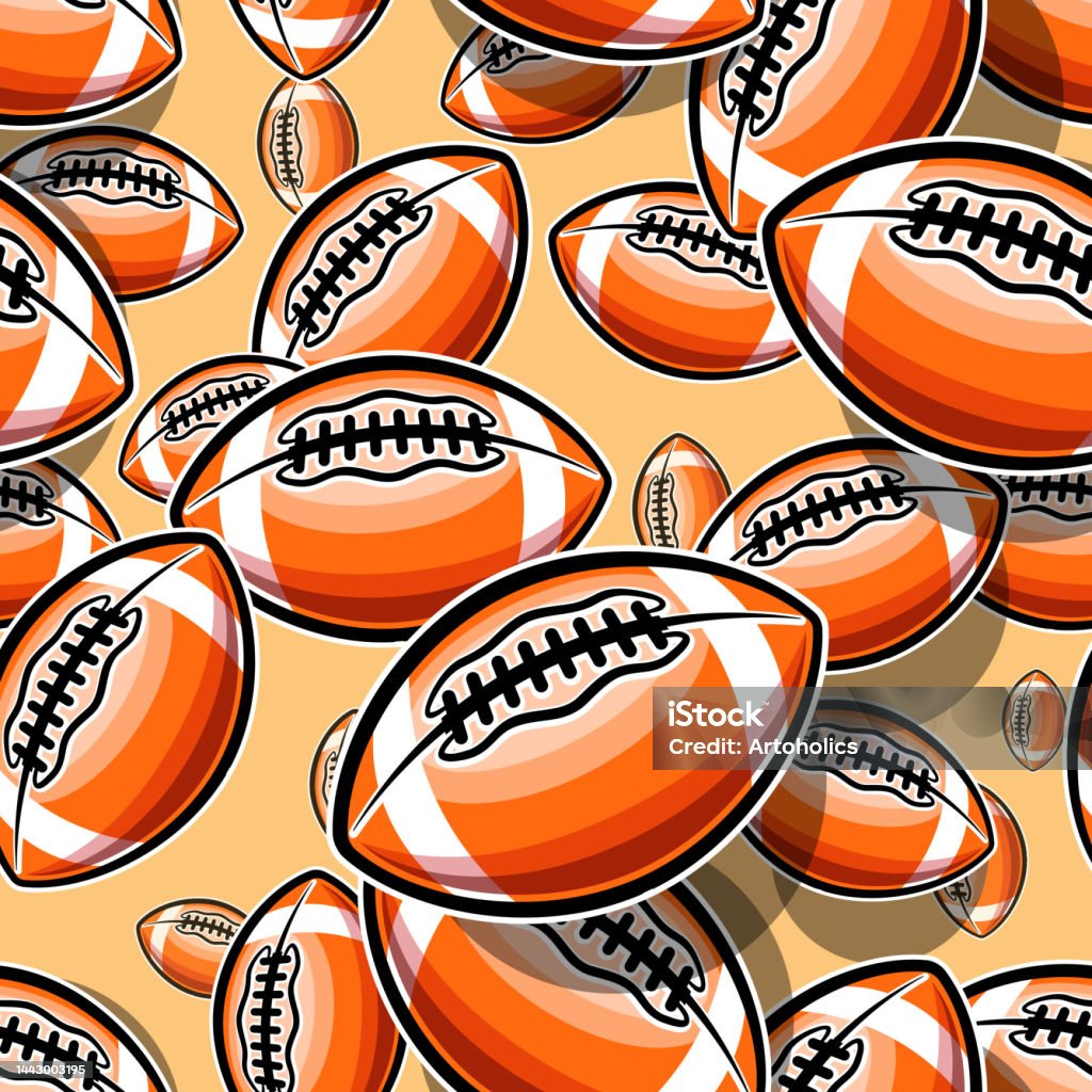 Ilustración de Balones De Rugby Sin Costuras Patrón Vector De Imagen De  Arte Balones De Fútbol Americano Fondo Continuo De Fondo De Pantalla Diseño  De Textura y más Vectores Libres de Derechos