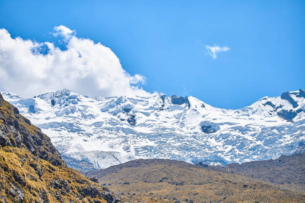 istock panoramic view of the snow-capped mountain from afar 1443008553