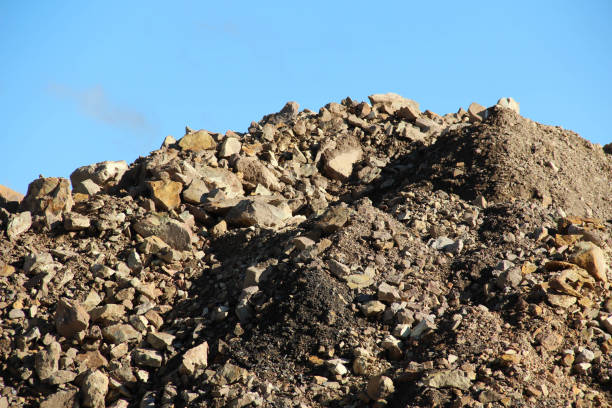 istock Pile with gravel och rocks at a construction site 1443017552