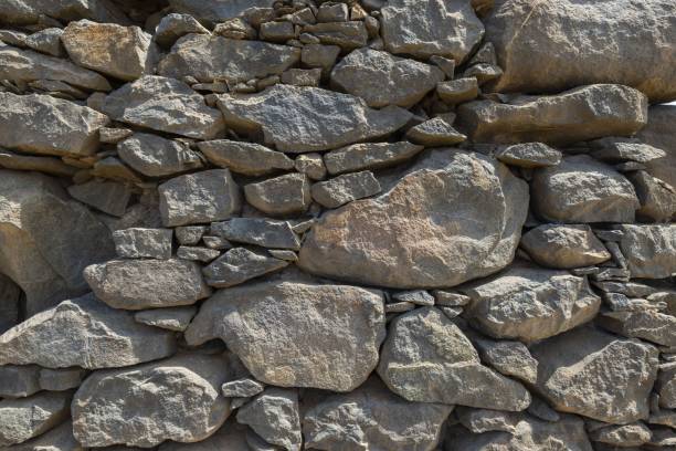 istock Close up view of natural nature stone wall texture. Aruba. 1443018632
