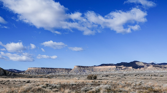 High mesa escarpments at the southern end of the Book Cliffs, Utah.