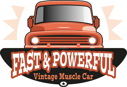 Easy editable vintage
American car vector illustration.
All elements was layered seperately...