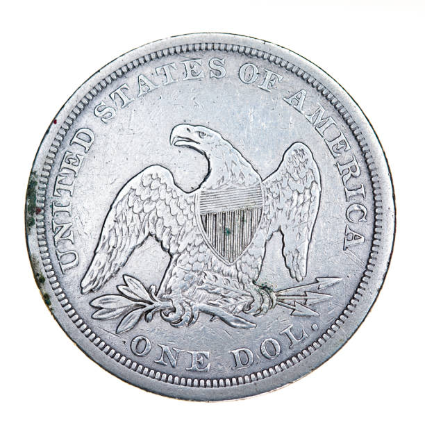 istock 1843 USA Silver Dollar Seated Liberty 1443046723