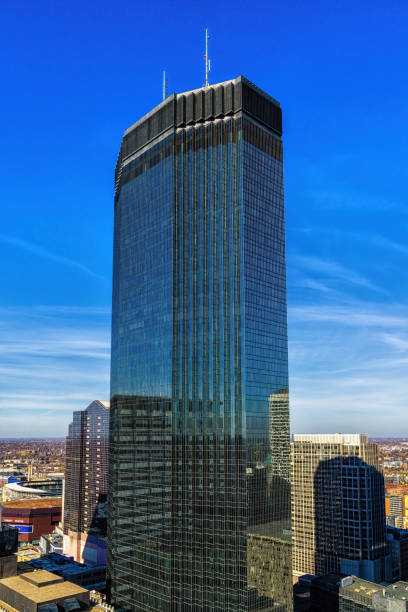 istock Skyscraper Building Exteriors of Contemporary Office Building Built Structures, Minneapolis 1443049977