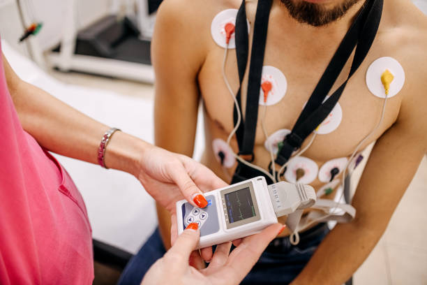 Man with heart problems on the visit to doctor