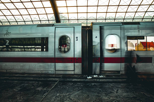 istock A train is in the station 1443051572