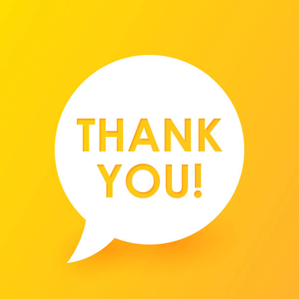 istock Thank You Banner. Gratitude Banner Design. Vector On Isolated Yellow Background. Thank You Concept - White Speech Bubble With Thank You Message Sitting Over Yellow Background. 1443054822