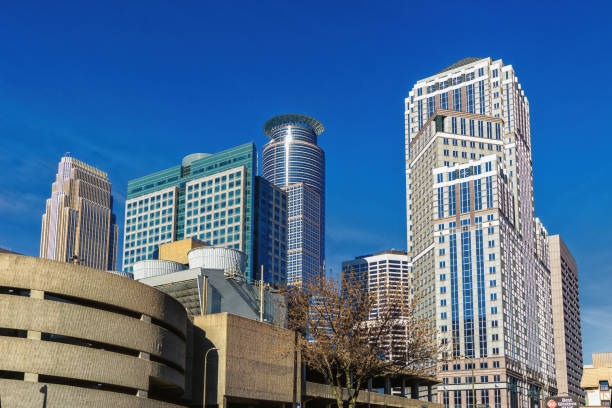 istock Minneapolis Skyline - Aerial View 1443054828