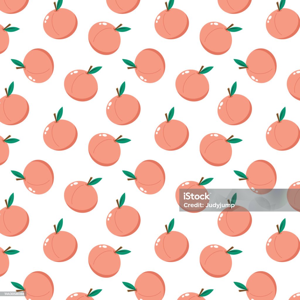 Peach Pattern Vector Peach Vector Peach Pattern Wallpaper Background Stock Illustration ...