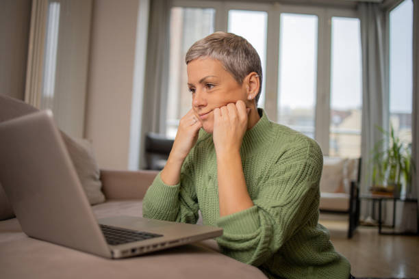 istock Woman working from home 1443058112