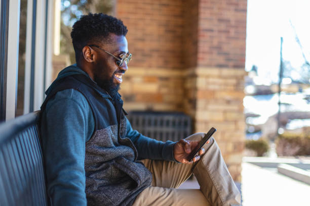 istock Relaxing Outdoors Multiracial Co-workers During Break on a Sunny Winter Day in Western USA Photo Series 1443058764