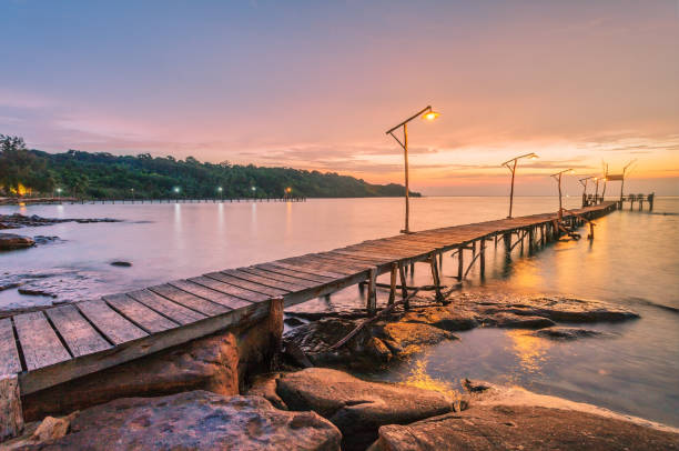 istock Sunset over the sea. 1443066024