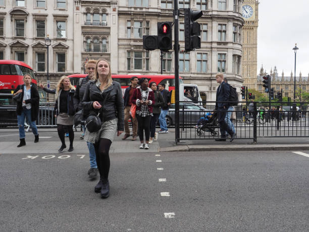 London, Uk - Circa October 2022: People in central London