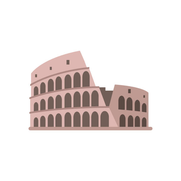 колизей в риме. - coliseum stock illustrations