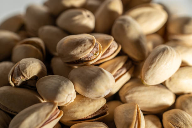 Pistachio texture.  nuts.  Green fresh pistachios as a texture.