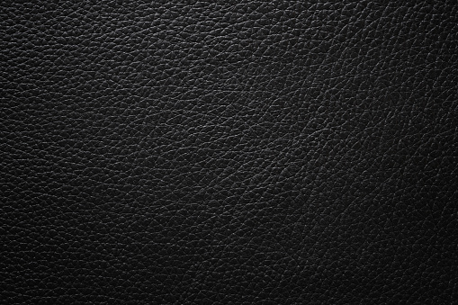 black leather background, natural hide texture closeup