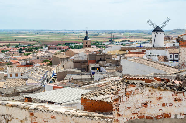 istock View of Campo de Criptana, a village in Castilla La Mancha, Spain 1443086026