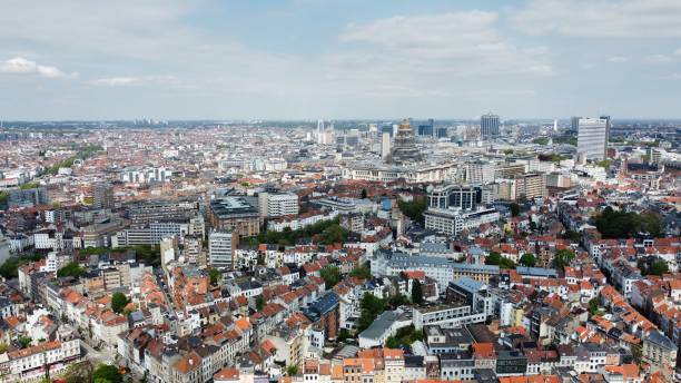 istock the aerial view of Brussels 1443091834