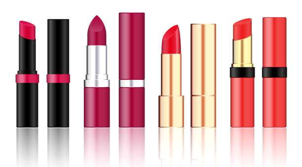 istock set of realistic lipstick mockup isolated or various color woman cosmetic concept. eps vector 1443095551
