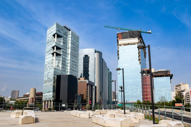 istock Buildings in financial district, Mexico City 1443099405