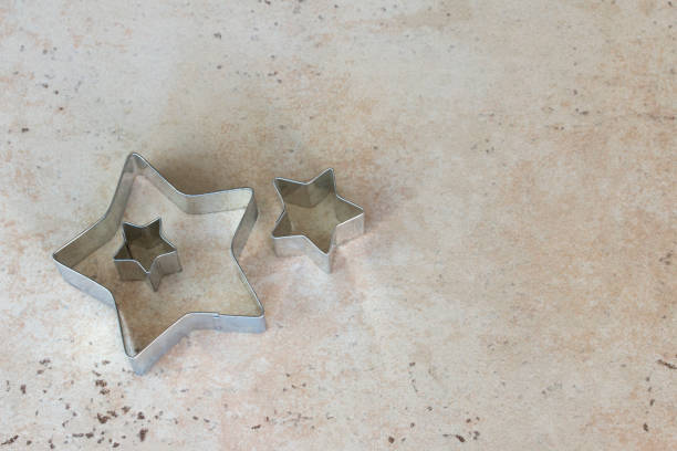 istock Vintage Tin Star Shaped Cookie Cutters 1443099591