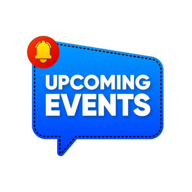 istock Upcoming events. Banner Reminder isolated on white background. Vector illustration. 1443105528