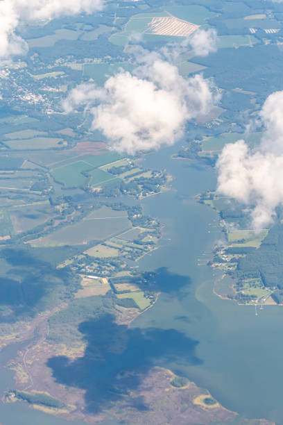 istock Aerial view of clouds over the DMV 1443108028