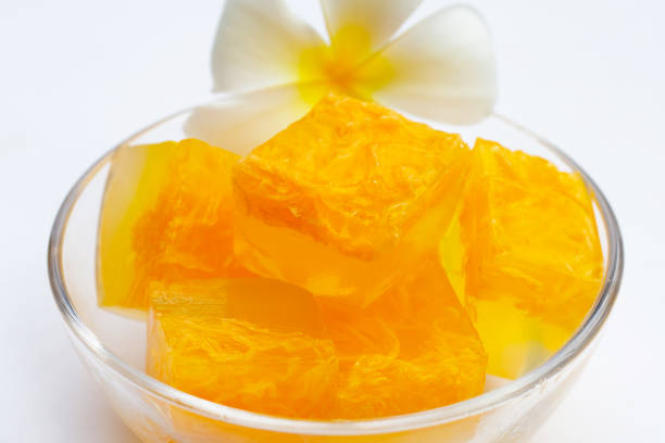 istock Sweet egg floss jelly. Thai dessert 1443108972