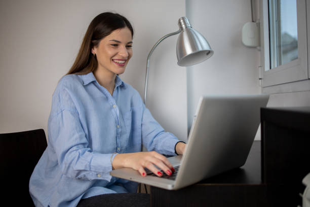 istock Woman working from home 1443110524