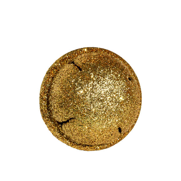 istock Gold glitter covered jingle bell isolated cutout 1443110527