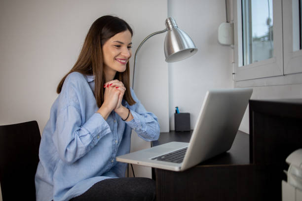 istock Woman working from home 1443110551
