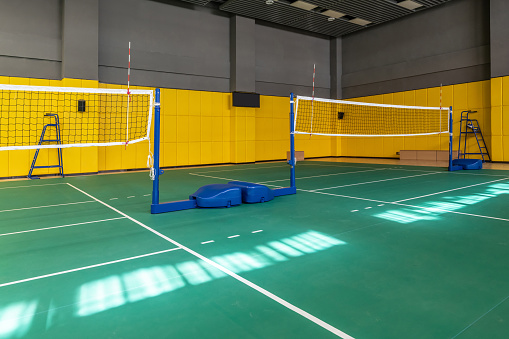 Bright volleyball hall
