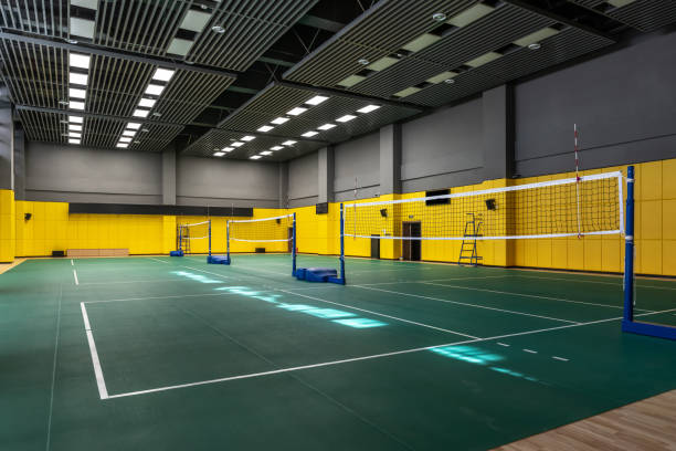 istock An empty indoor volleyball hall 1443112723