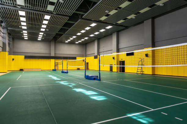 istock An empty indoor volleyball hall 1443112735