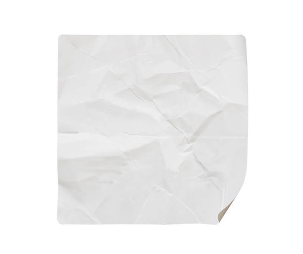 istock Blank white square paper sticker label isolated on white background 1443114179