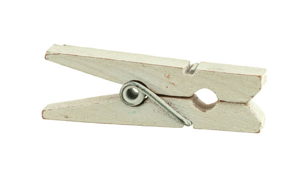 istock Clothespin insulated on a white background 1443114217