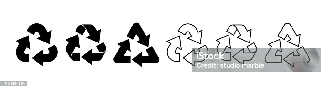 Triangle Arrow Rotation Image Three Arrows Triangle Rotation Stock Illustration - Download Image Now ...