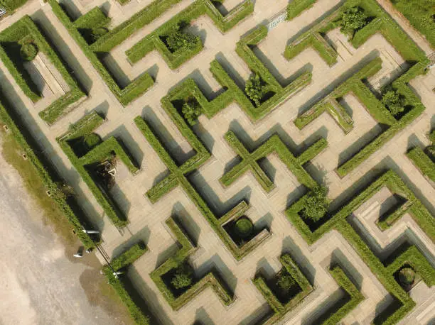 Photo of An aerial view of green maze The Secret Space in Ratchaburi, Thailand