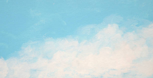 istock Pastel light blue and white acrylic painted background 1443135382