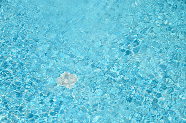 istock blue swimming pool, beautiful pool texture background 1443140483