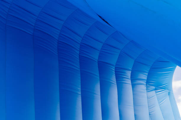 istock Plastic from slides children's play equipment to make a background 1443162882