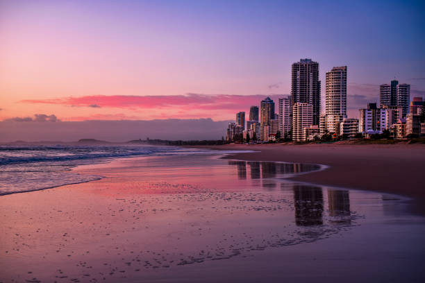 Surfers Paradise in Queensland stock photo