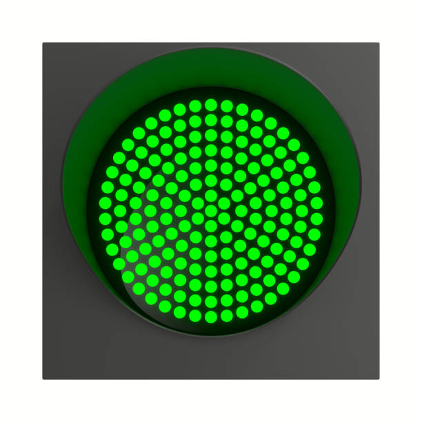 traffic light on white background. Isolated 3D illustration