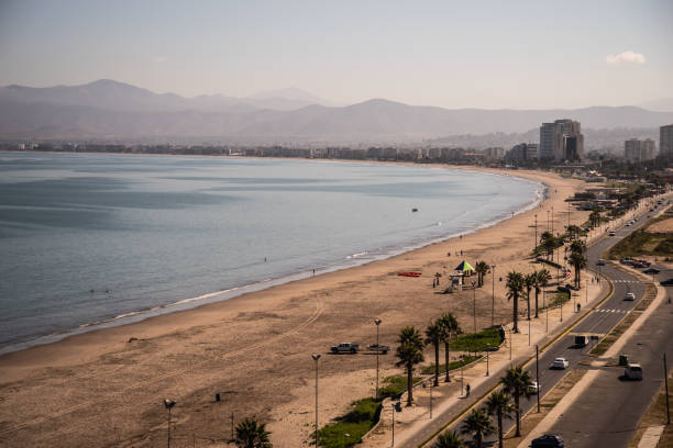 istock Sandy beach in La Serena in the sunrise 1443171129